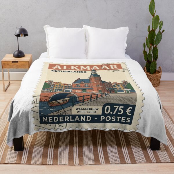 Item preview, Alkmaar Netherlands Weigh House Vintage Travel Stamp designed and sold by k3rstman1.