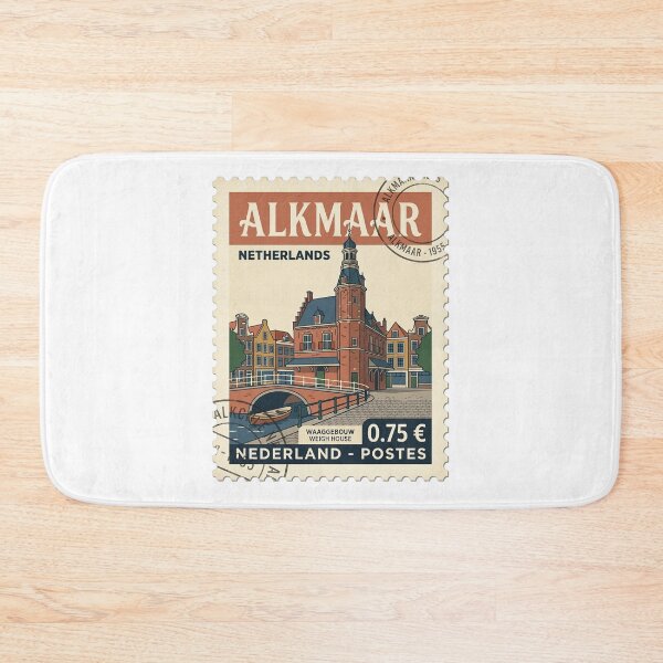 Item preview, Alkmaar Netherlands Weigh House Vintage Travel Stamp designed and sold by k3rstman1.