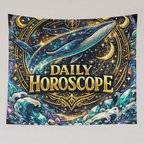 Item preview, Cosmic Whale Daily Horoscope Astrology Celestial Ocean Design designed and sold by irfanshikh.