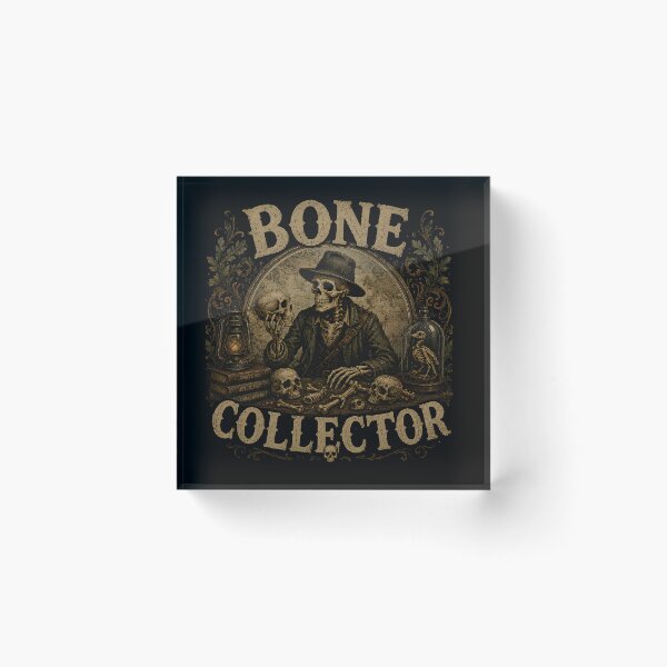 Item preview, Bone Collector | Vintage Skeleton Curiosity Cabinet Gothic Halloween Design designed and sold by KAM-KAM-STORE.