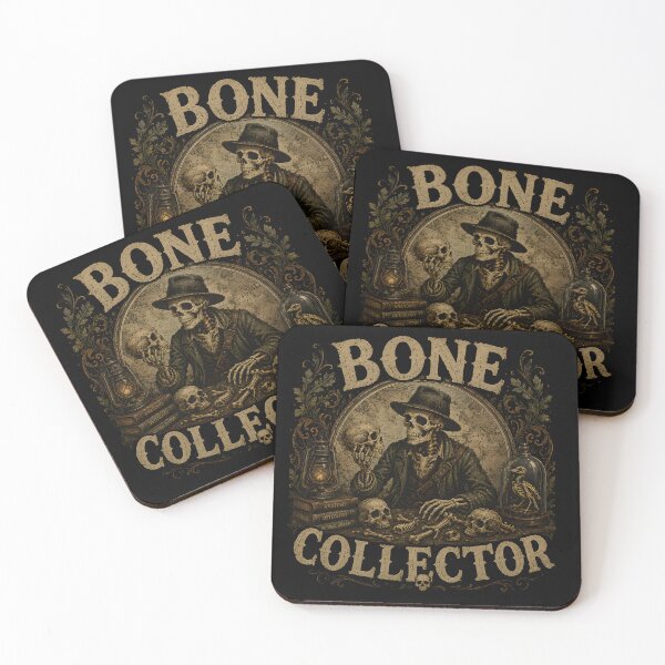 Item preview, Bone Collector | Vintage Skeleton Curiosity Cabinet Gothic Halloween Design designed and sold by KAM-KAM-STORE.