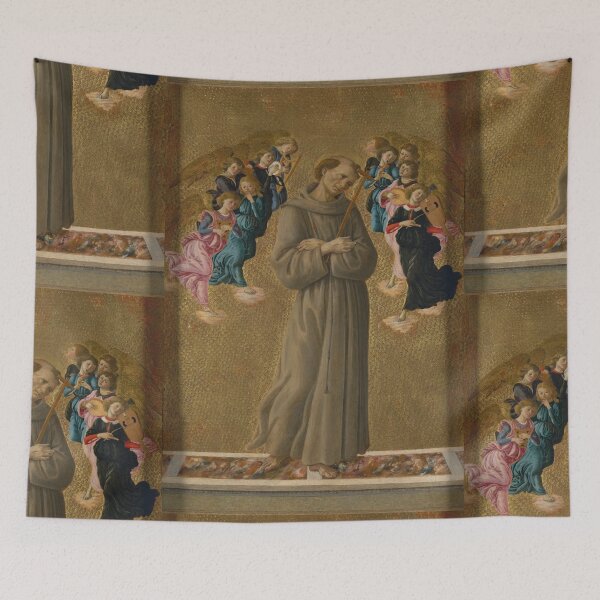 Item preview, Saint Francis with Musical Angels designed and sold by artofuniverse.