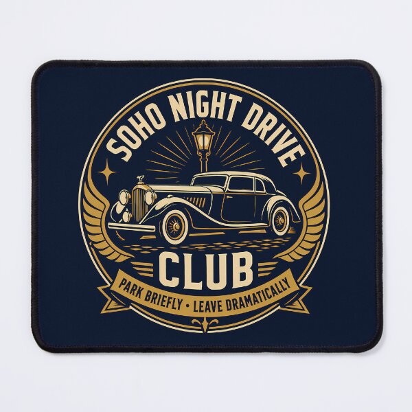 Item preview, Soho Night Drive Motor Club Badge designed and sold by agearb.