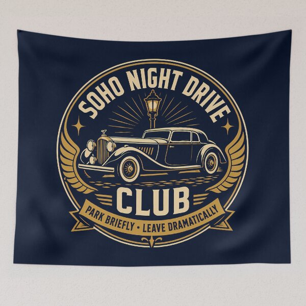 Item preview, Soho Night Drive Motor Club Badge designed and sold by agearb.