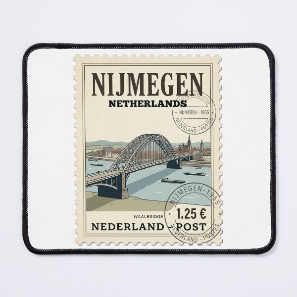 Item preview, Nijmegen Netherlands Waalbridge Vintage Travel Stamp designed and sold by k3rstman1.