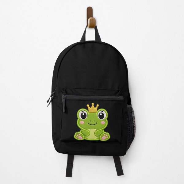 Item preview, Cute Baby Frog Wearing Crown Embroidery Illustration designed and sold by ColorSplash123.