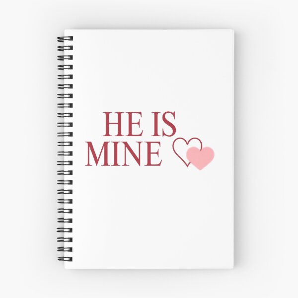 Item preview, He Is Mine ♡ | Romantic Love Quote Sticker designed and sold by Tiny-Doodle-Co.