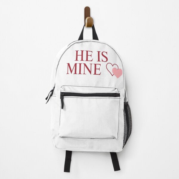 Item preview, He Is Mine ♡ | Romantic Love Quote Sticker designed and sold by Tiny-Doodle-Co.