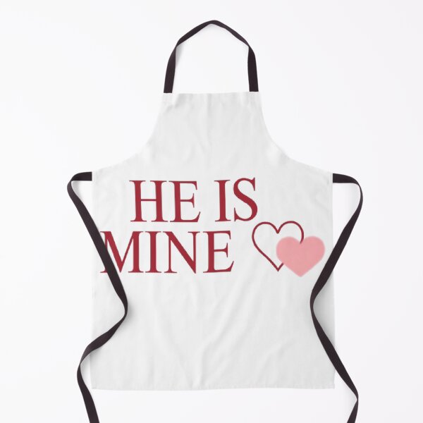 Item preview, He Is Mine ♡ | Romantic Love Quote Sticker designed and sold by Tiny-Doodle-Co.