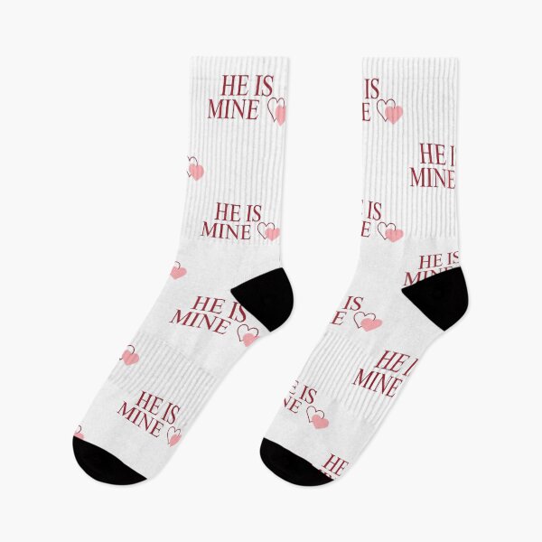 Item preview, He Is Mine ♡ | Romantic Love Quote Sticker designed and sold by Tiny-Doodle-Co.