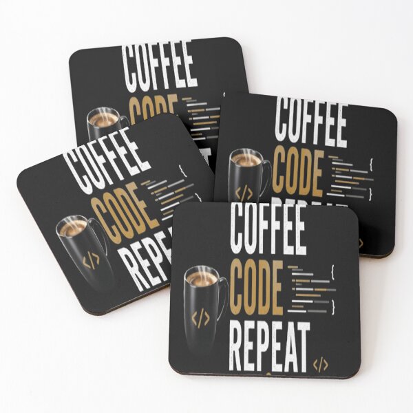Item preview, Coffee. Code. Repeat.  Minimalist Programmer Typography T-Shirt  Developer Gift designed and sold by v6ziix.