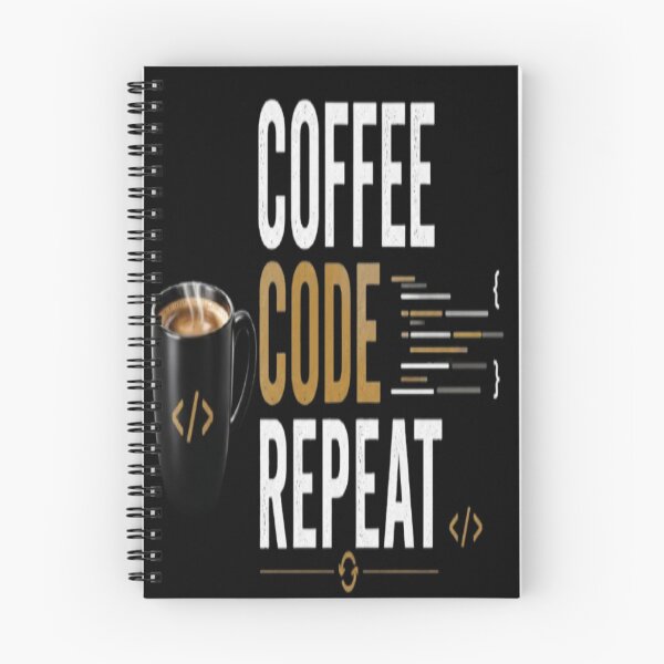 Item preview, Coffee. Code. Repeat.  Minimalist Programmer Typography T-Shirt  Developer Gift designed and sold by v6ziix.