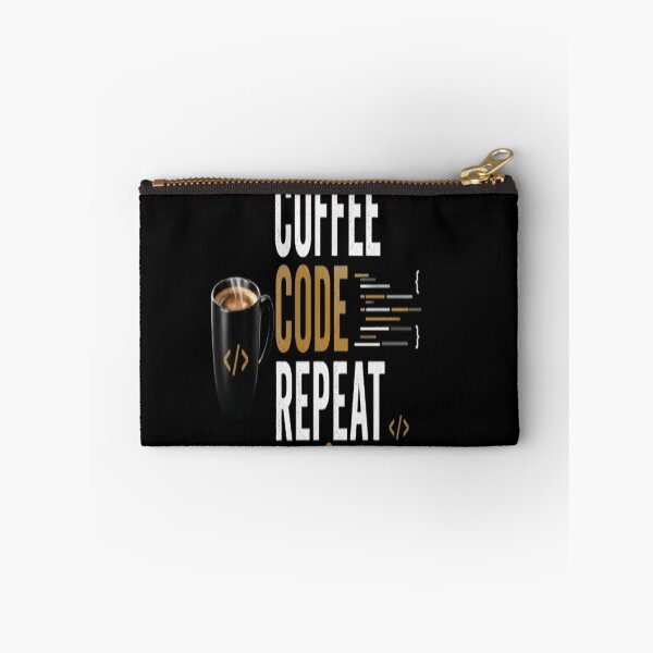 Item preview, Coffee. Code. Repeat.  Minimalist Programmer Typography T-Shirt  Developer Gift designed and sold by v6ziix.