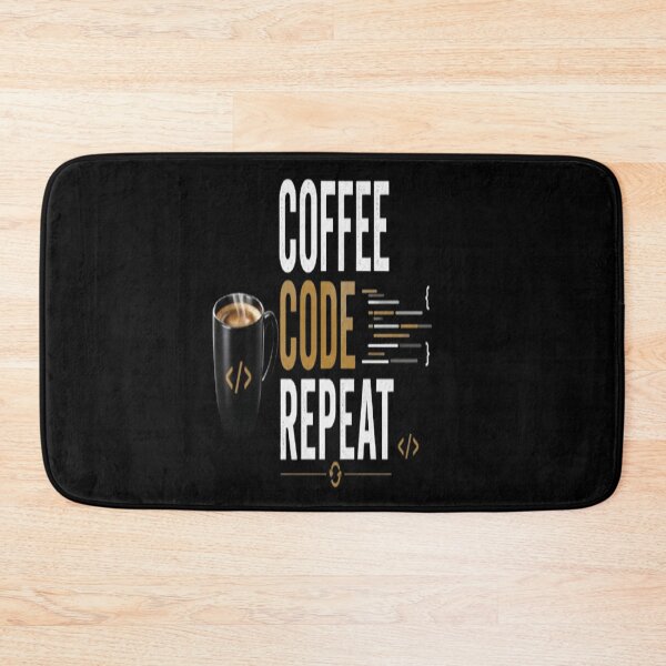 Item preview, Coffee. Code. Repeat.  Minimalist Programmer Typography T-Shirt  Developer Gift designed and sold by v6ziix.