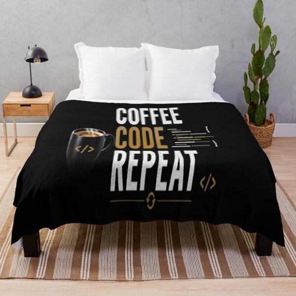 Item preview, Coffee. Code. Repeat. Minimalist Programmer Typography T-Shirt Developer Gift designed and sold by v6ziix.