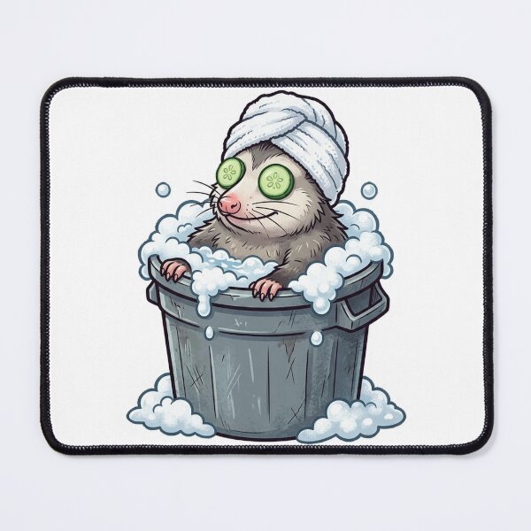 Item preview, Opossum Trash Can Spa Day designed and sold by YNAMREG.