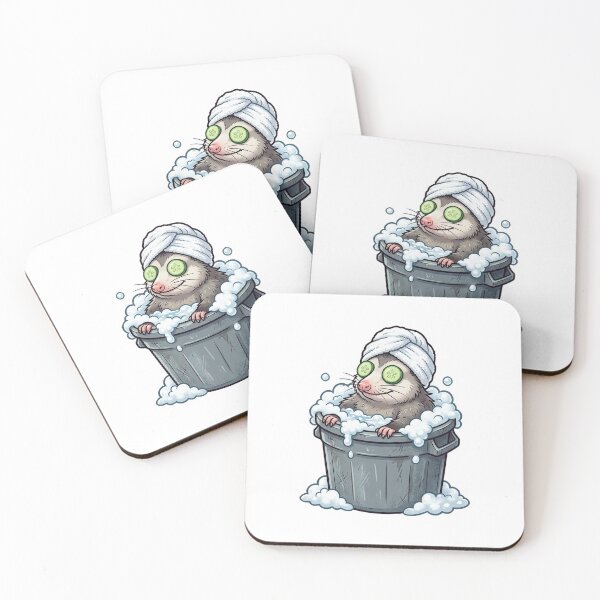 Item preview, Opossum Trash Can Spa Day designed and sold by YNAMREG.