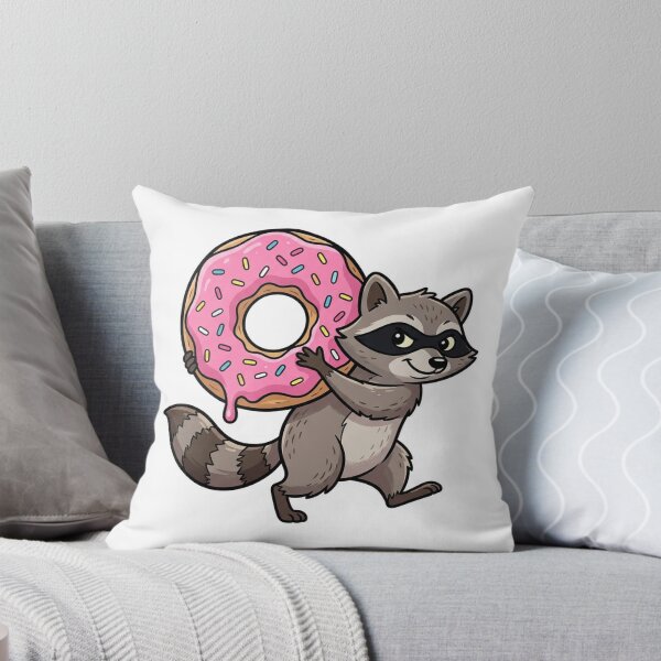 Item preview, Raccoon Bandit Stealing Giant Donut designed and sold by YNAMREG.