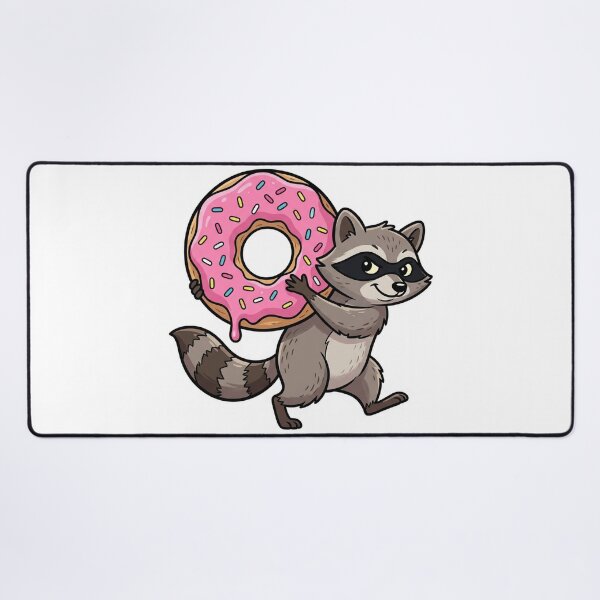 Item preview, Raccoon Bandit Stealing Giant Donut designed and sold by YNAMREG.