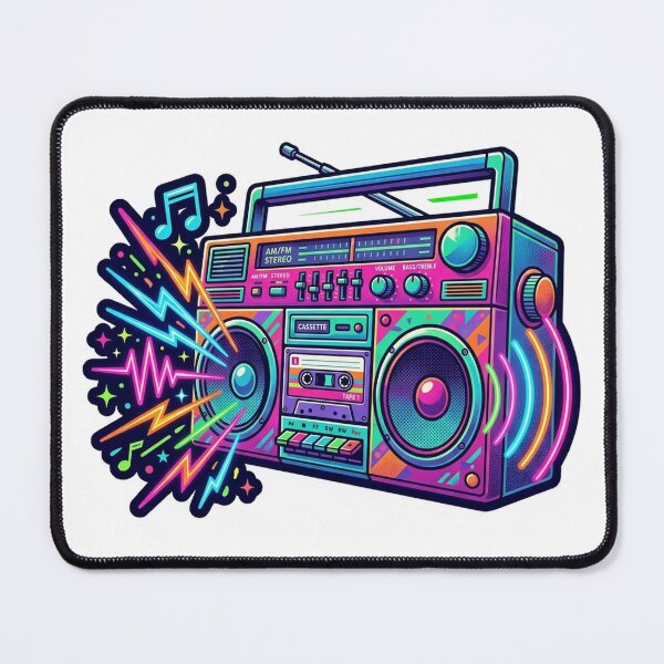 Item preview, Colorful Retro Boombox designed and sold by YNAMREG.