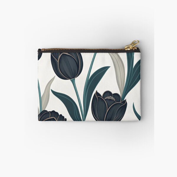 Item preview, Dark Navy Tulips Elegant Floral Seamless Pattern designed and sold by LYAN-STORE.