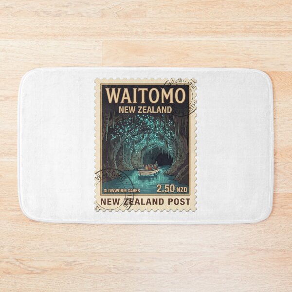Item preview, Waitomo New Zealand Glowworm Caves Travel Stamp designed and sold by k3rstman1.