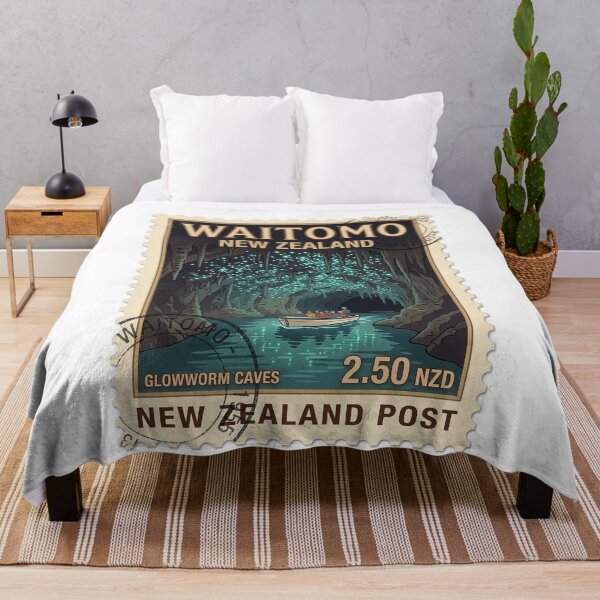 Item preview, Waitomo New Zealand Glowworm Caves Travel Stamp designed and sold by k3rstman1.