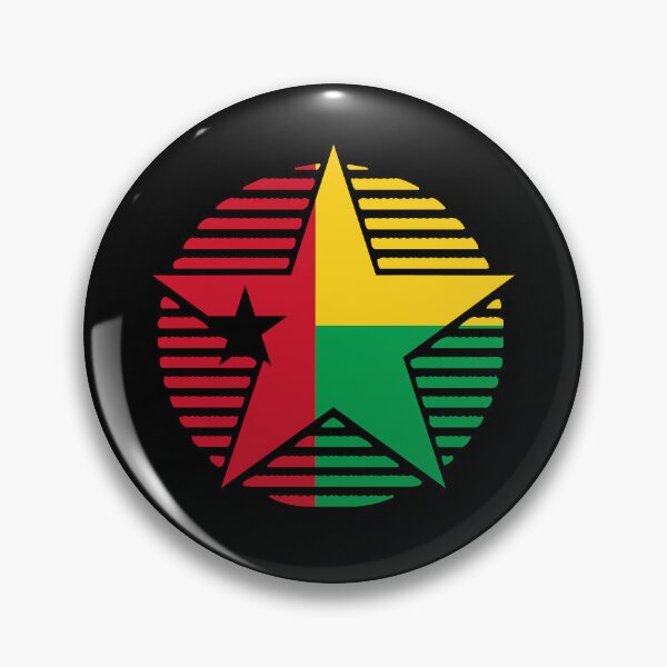 Item preview, Retro Guinea-Bissau Flag Star GW designed and sold by shitpostee.