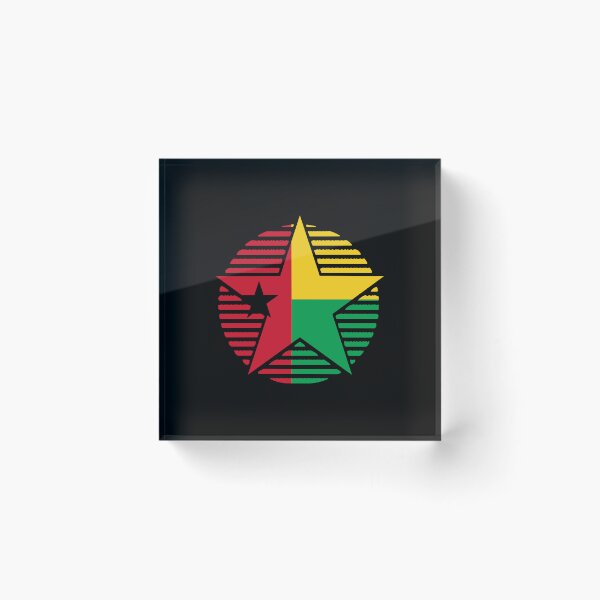 Item preview, Retro Guinea-Bissau Flag Star GW designed and sold by shitpostee.