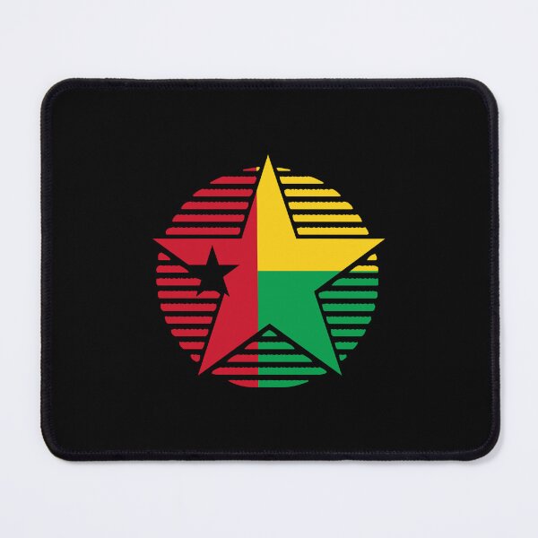 Item preview, Retro Guinea-Bissau Flag Star GW designed and sold by shitpostee.