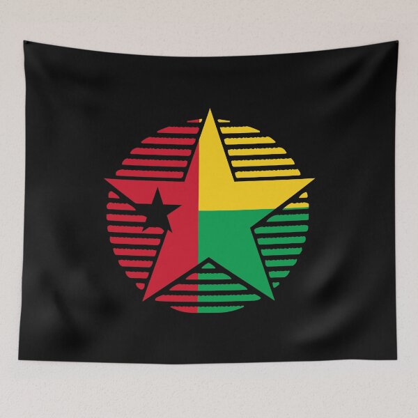 Item preview, Retro Guinea-Bissau Flag Star GW designed and sold by shitpostee.