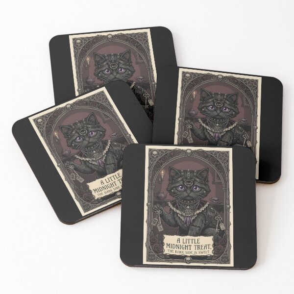 Item preview, Black Goth Cat Occult Tarot Design designed and sold by OH-MY-GOTH.