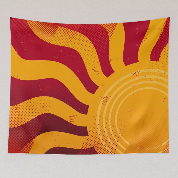 Item preview, Retro Sun Rays Groovy Pattern Art designed and sold by chaaval.