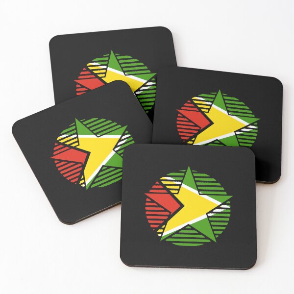 Item preview, Retro Guyana Flag Star GY designed and sold by shitpostee.