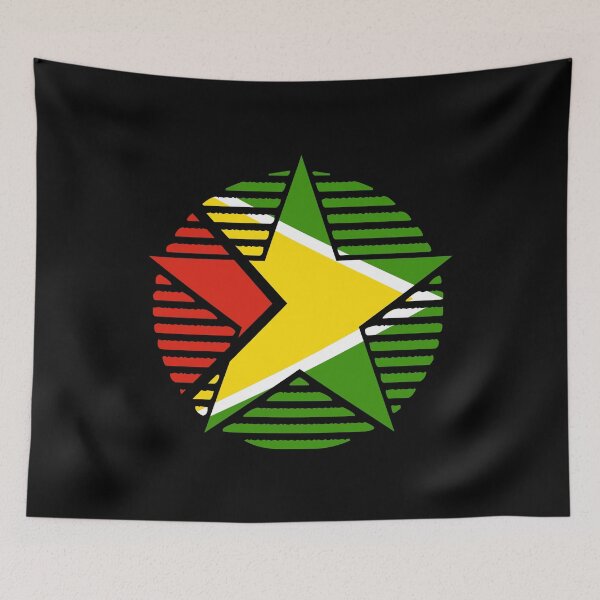 Item preview, Retro Guyana Flag Star GY designed and sold by shitpostee.
