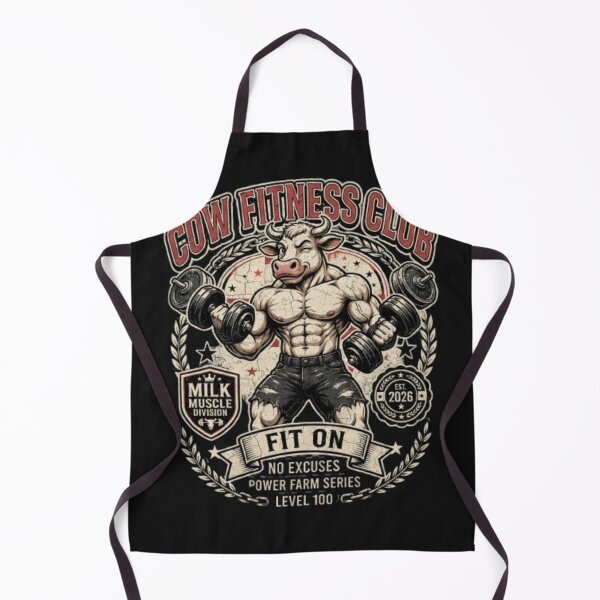 Item preview, Cow Fitness Club Funny Gym Animal Workout Shirt designed and sold by Fit On.