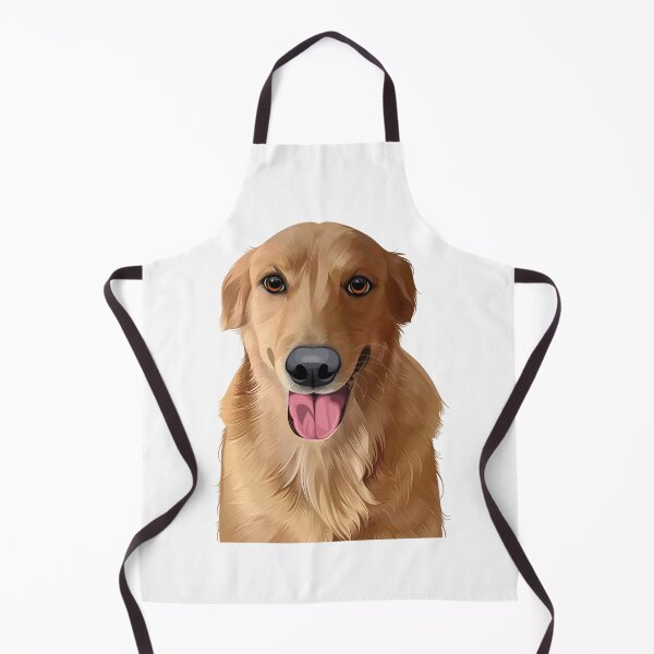 Item preview, Cute Golden Retriever Dog Portrait Vector Illustration designed and sold by onebystudio.