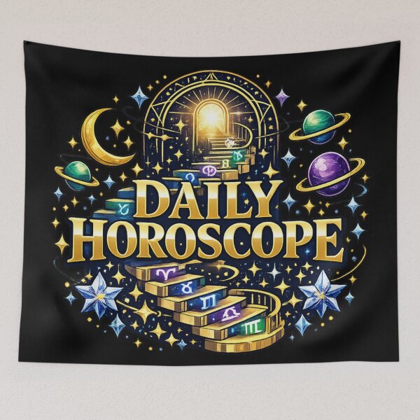 Item preview, Daily Horoscope Cosmic Zodiac Stairs Astrology Design designed and sold by irfanshikh.