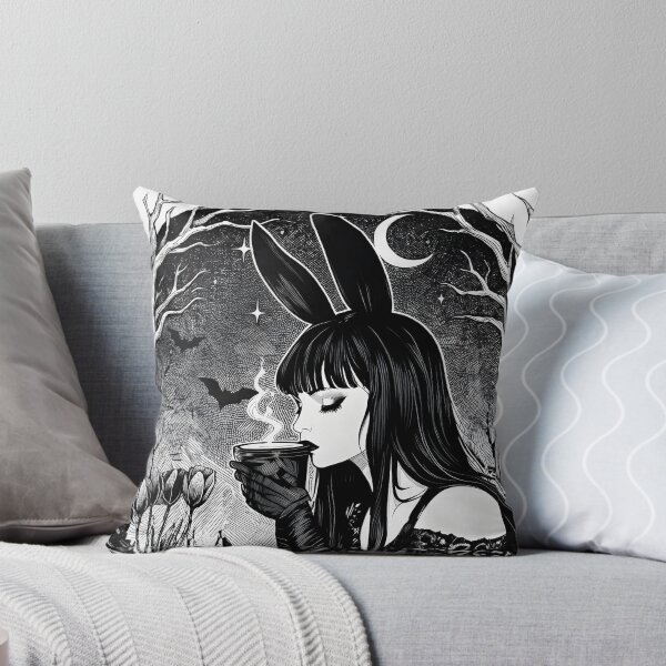 Item preview, Goth Bunny Girl Tea in the Enchanted Forest designed and sold by OH-MY-GOTH.