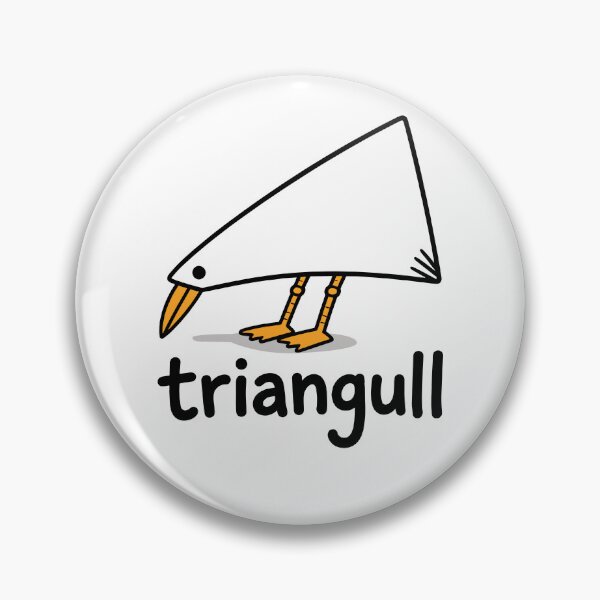 Item preview, Triangull Triangle Seagull Bird Pun Funny Beach designed and sold by nryum.