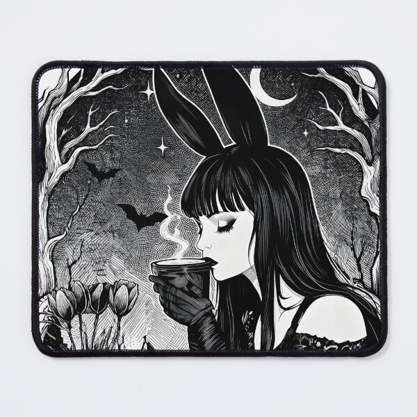 Item preview, Goth Bunny Girl Tea in the Enchanted Forest designed and sold by OH-MY-GOTH.