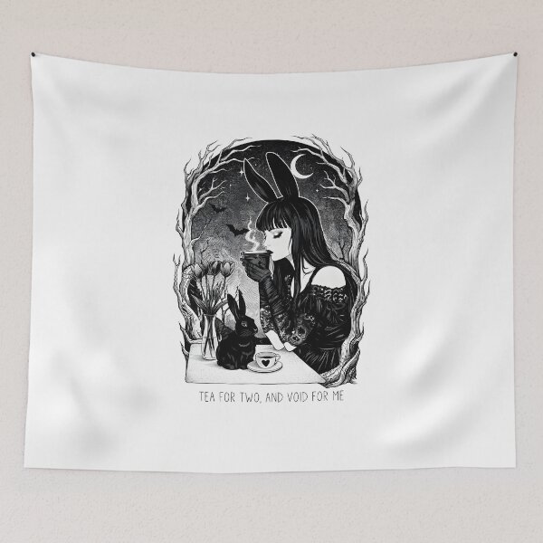 Item preview, Goth Bunny Girl Tea in the Enchanted Forest designed and sold by OH-MY-GOTH.