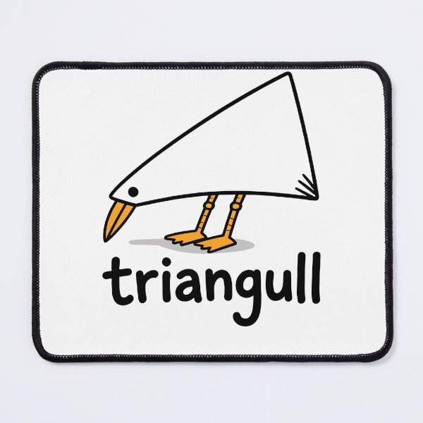 Item preview, Triangull Triangle Seagull Bird Pun Funny Beach designed and sold by nryum.