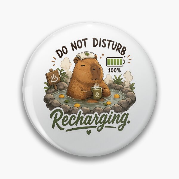 Item preview, Cute Capybara Hot Spring Shirt | Do Not Disturb Recharging | Relaxing Onsen Capybara T-Shirt | Cozy Animal Sticker | Introvert Gift designed and sold by Salwastore.