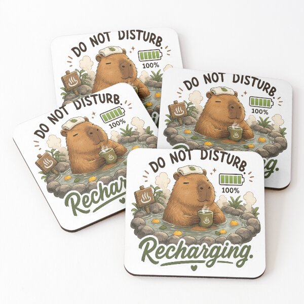 Item preview, Cute Capybara Hot Spring Shirt | Do Not Disturb Recharging | Relaxing Onsen Capybara T-Shirt | Cozy Animal Sticker | Introvert Gift designed and sold by Salwastore.