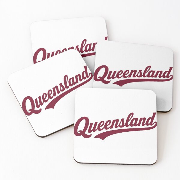 Item preview, Queensland Maroon Retro Script designed and sold by Imaginationbeyond.