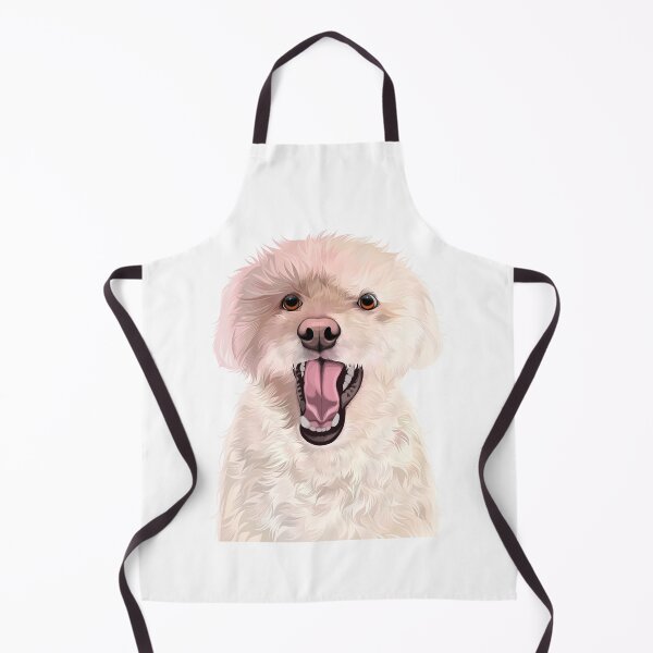 Item preview, Cute White Poodle Dog Yawning Vector Illustration designed and sold by onebystudio.