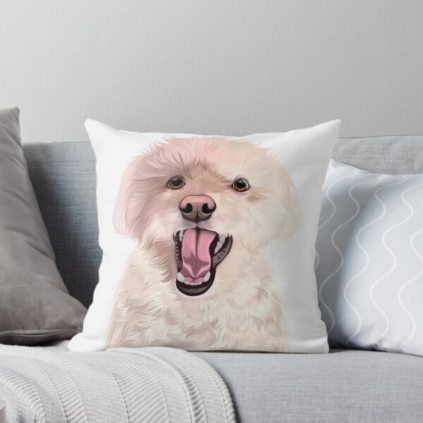 Item preview, Cute White Poodle Dog Yawning Vector Illustration designed and sold by onebystudio.