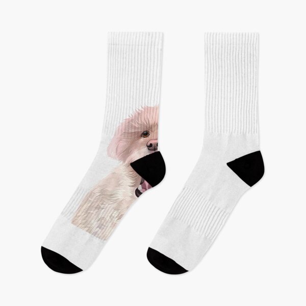 Item preview, Cute White Poodle Dog Yawning Vector Illustration designed and sold by onebystudio.