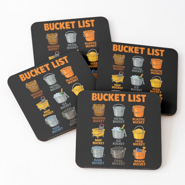 Item preview, Literal Bucket List Funny Bucket Collection Pun designed and sold by TeeTimeTreasure.